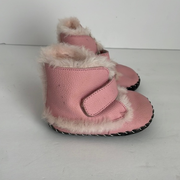 Pediped Infant Velcro Booties Pink 6-12 months - Picture 1 of 7